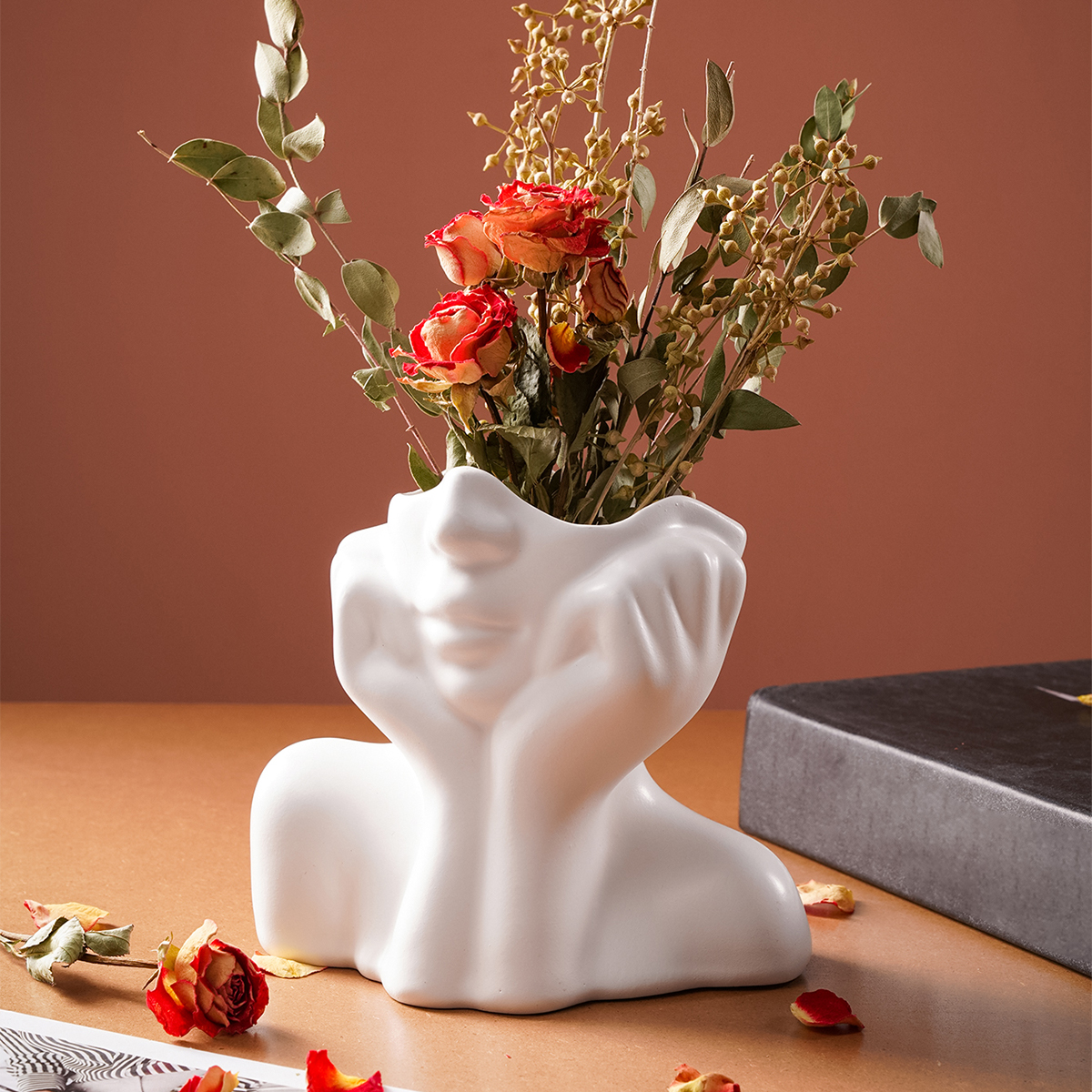 Resin Art Design For Wedding - 1 szt., nowoczesny wazon z grafiką