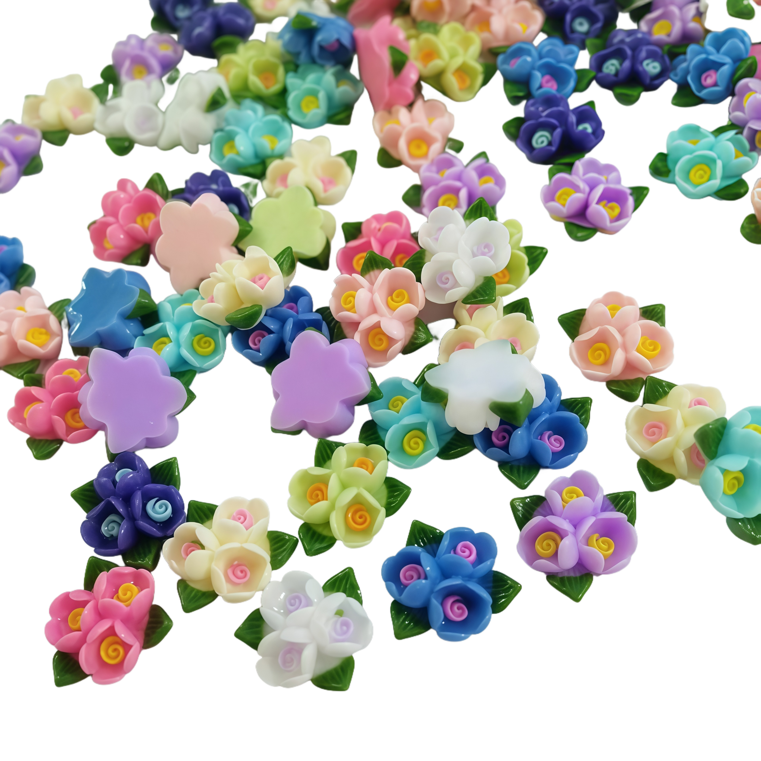 Resin Art Of Rose - 20/50 szt. Mieszane żywiczne mini kolorowe