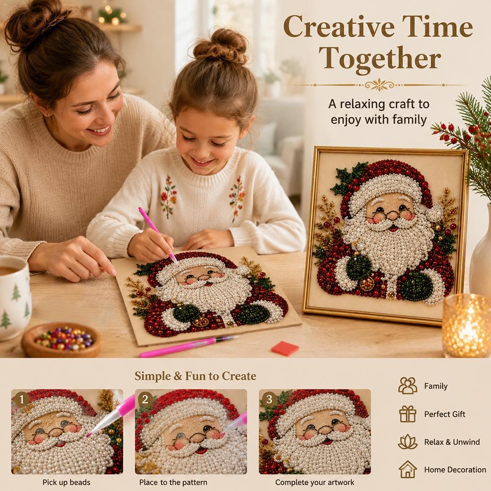Resin Art Diy - Świąteczny Zestaw DIY z Perłami i