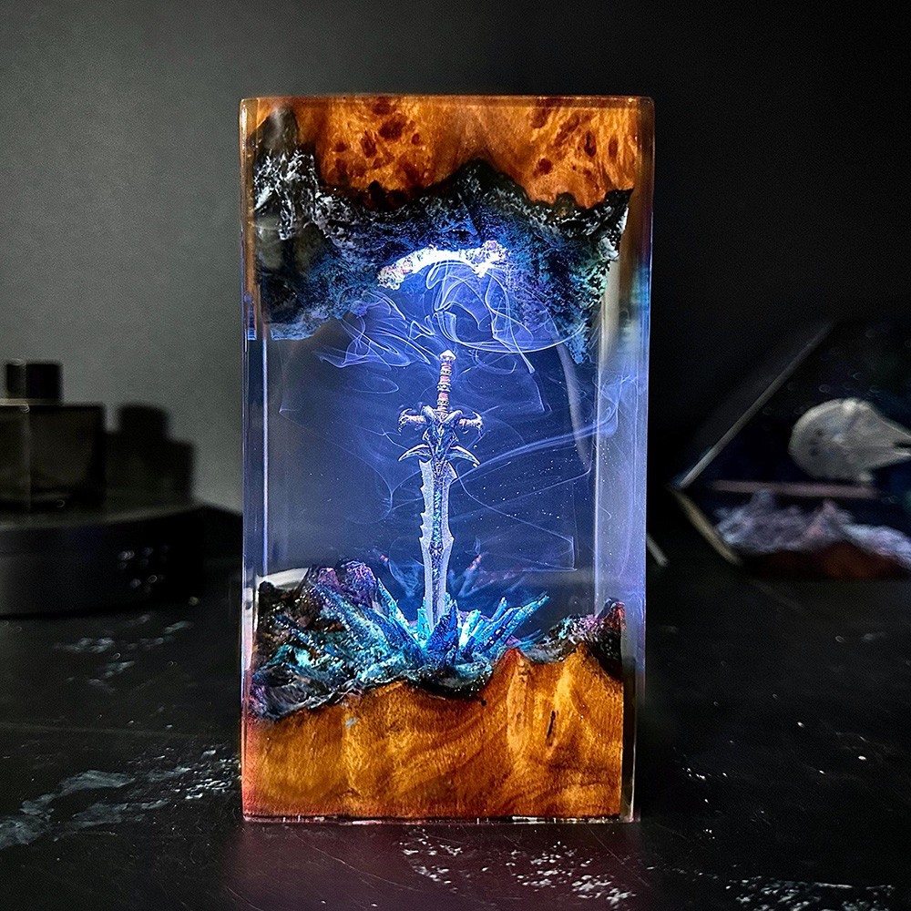 Resin Art Design For Wedding - Magiczna Seria Solidne Drewno Żywica Artystyczna