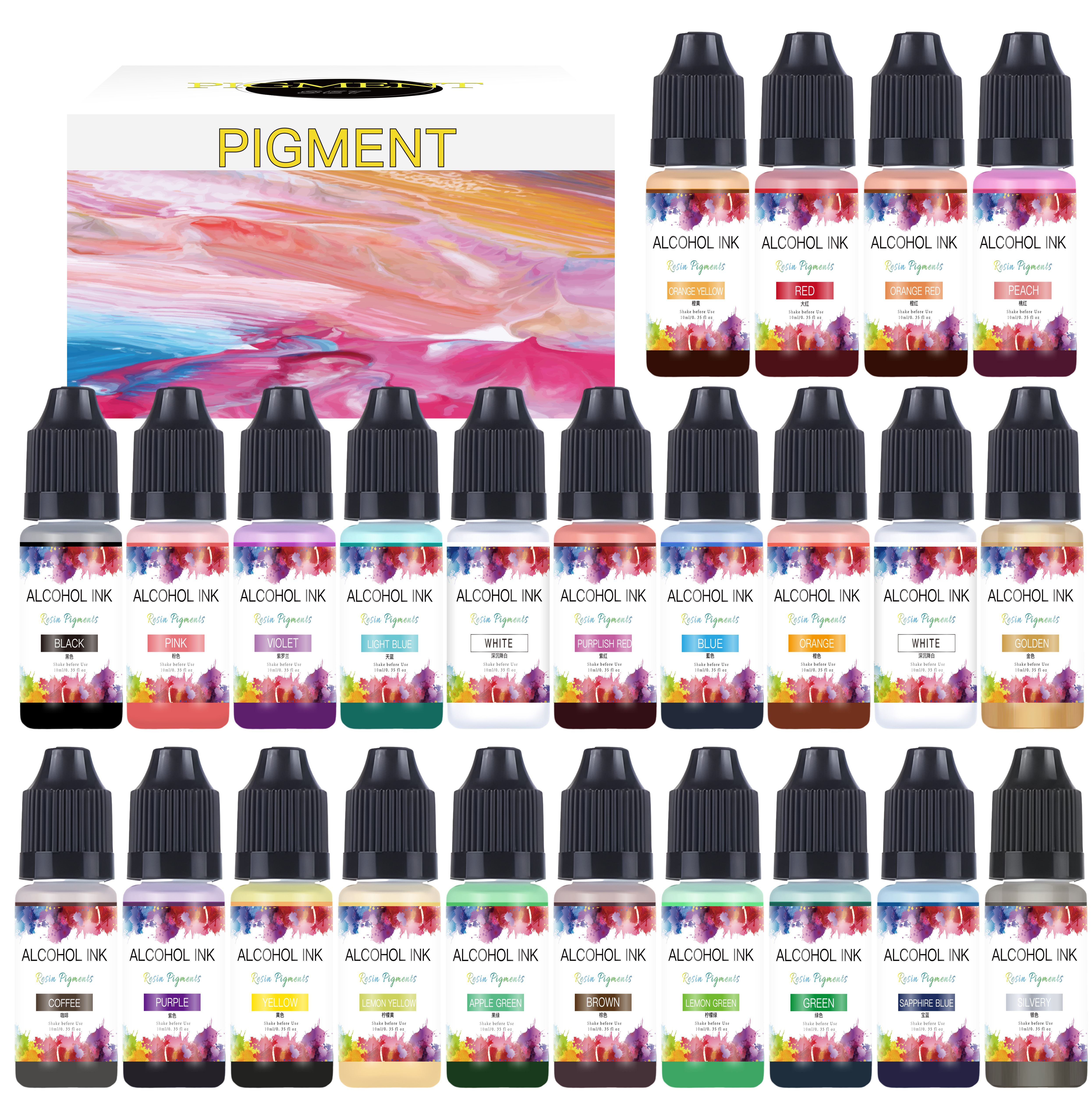 Resin Pigment Alcohol Ink - 10ml Atrament alkoholowy Art Żywica epoksydowa