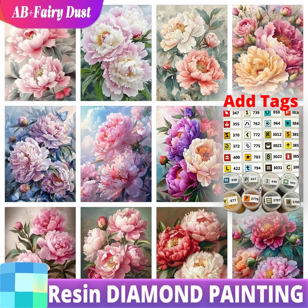 Resin Art Of Rose - Żywiczne Diamentowe Malowanie AB Fairy Dust