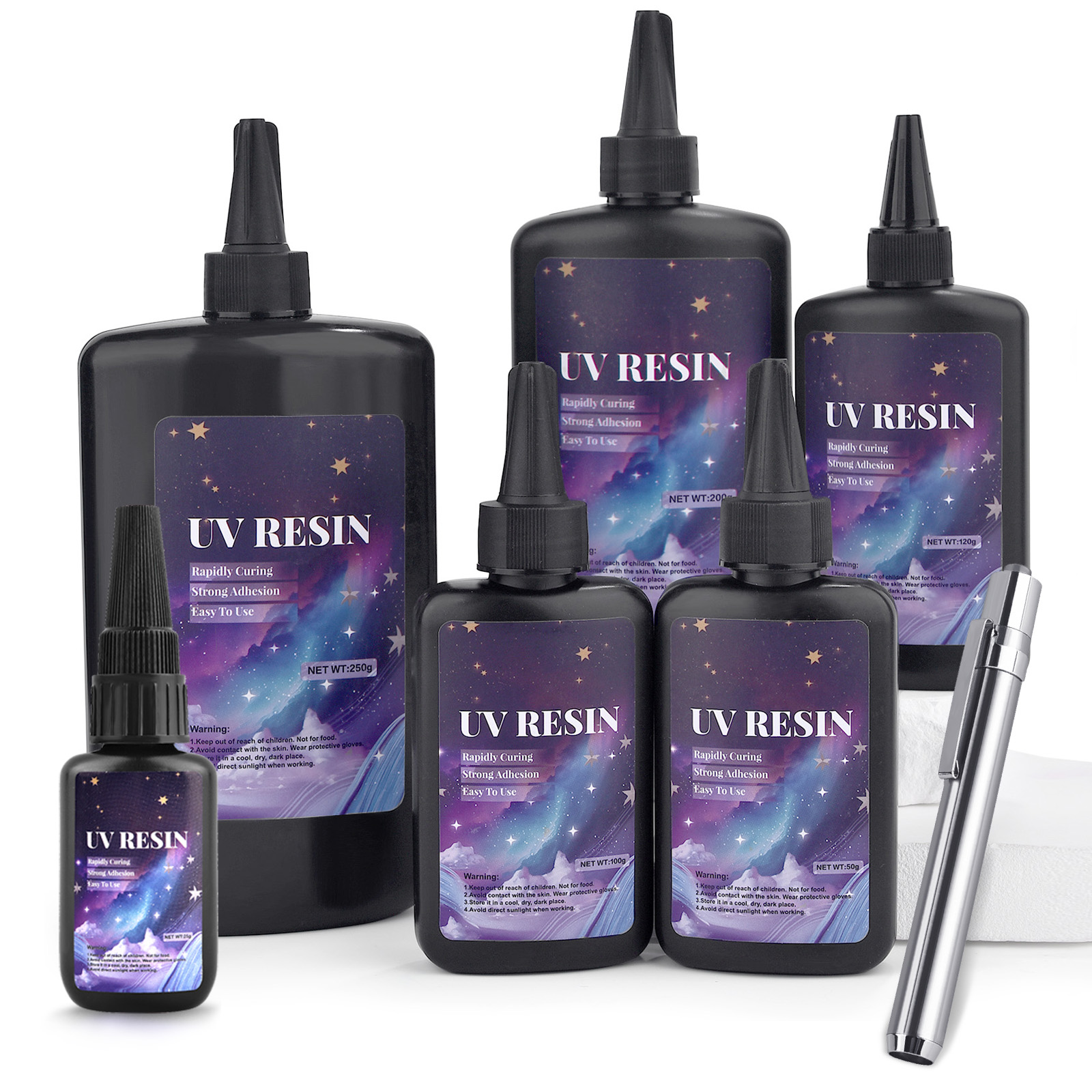 Uv Resin Clear Hard - 25/50/100/120/200/250g UV Fix płyn szybkoschnący twardy