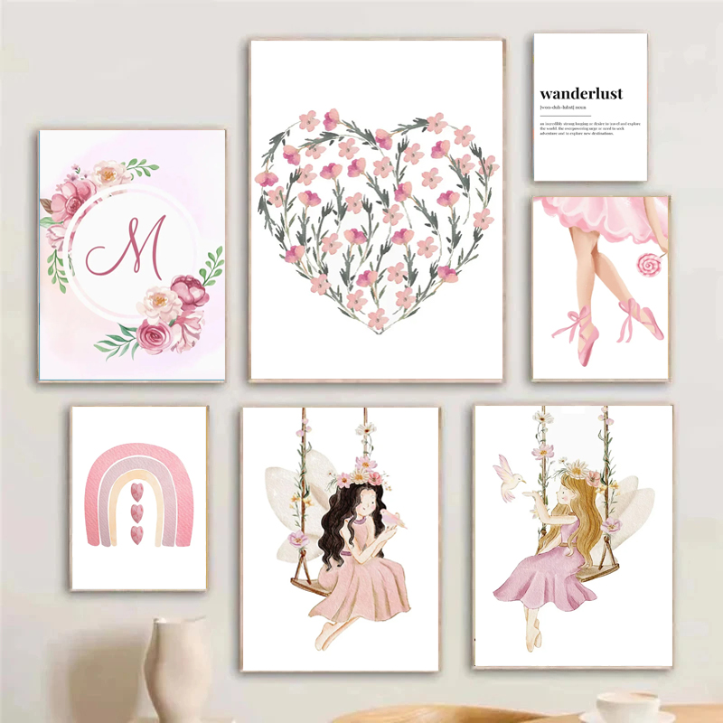 Resin Art Name - Obraz na ścianę Diamentowy Haft Różowy