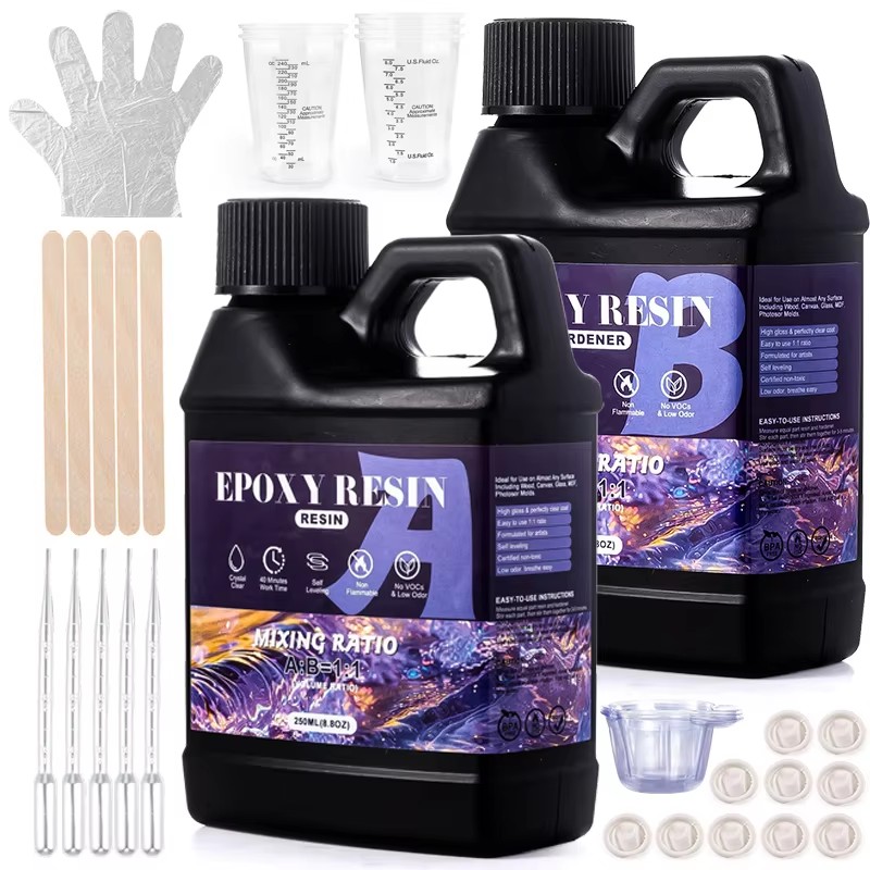 Resin Art Kit For Beginners - Zestaw żywicy epoksydowej Easy Mix 1:1
