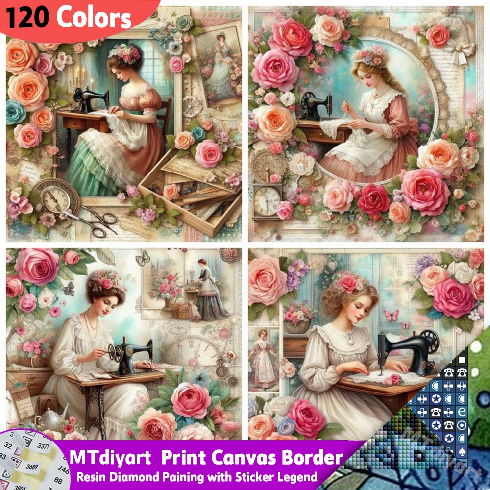 Resin Art Of Rose - Kwiat róży żywica 120 kolorów diamentowe