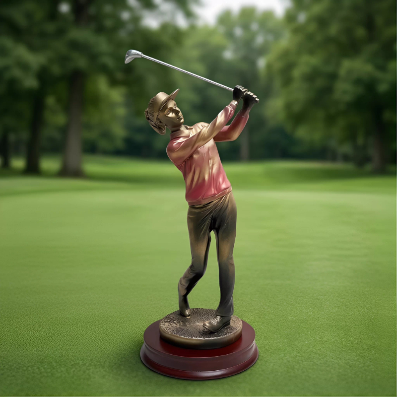 Resin Art Name - Nordycka Sztuka Dekoracji Domu Figurka Golfisty