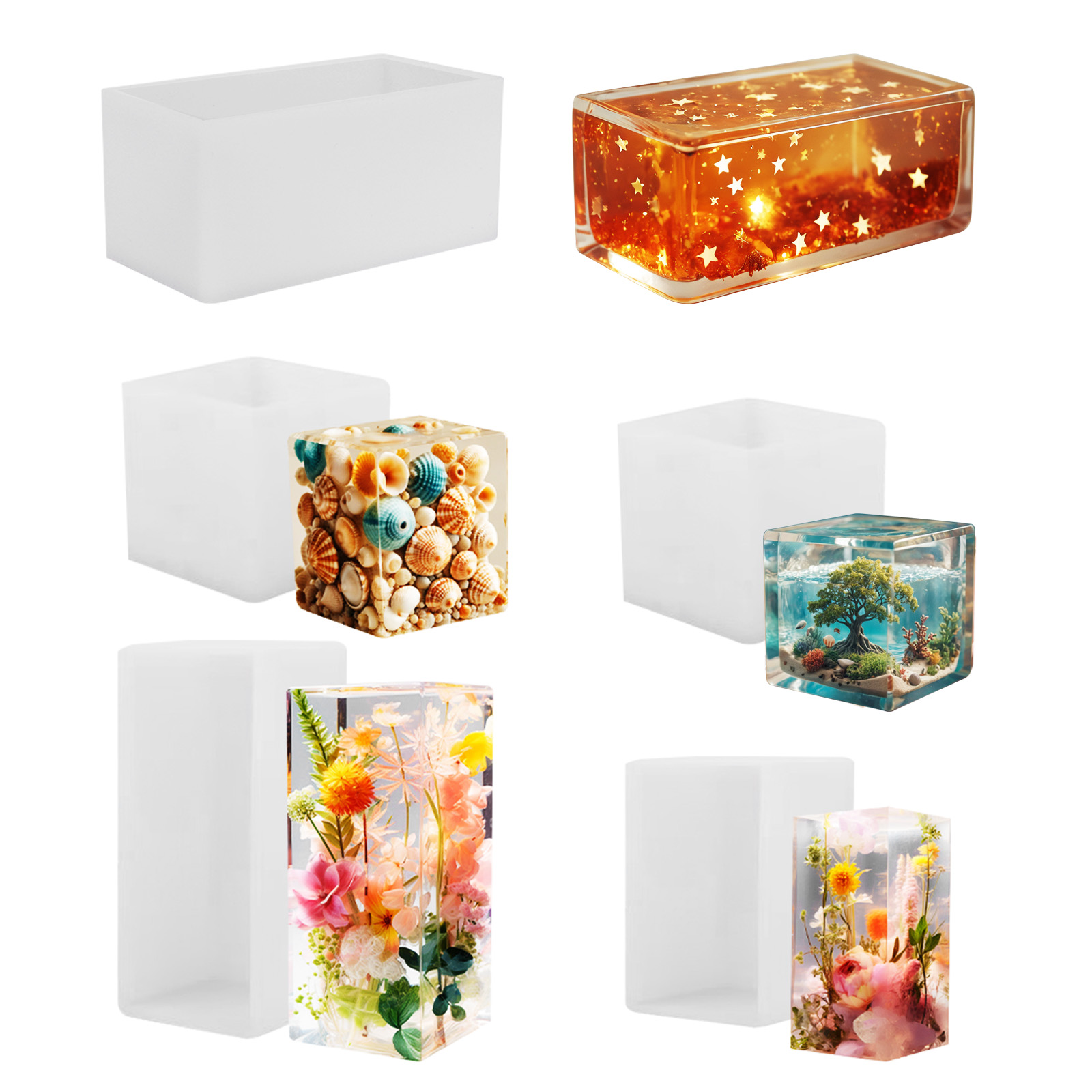 Resin Art Acrylic - Forma silikonowa do odlewania żywicy epoksydowej,