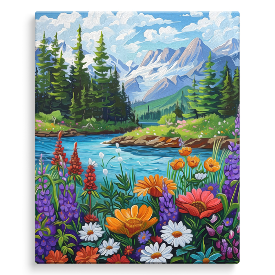 Resin Art Frame - 2026 - Malowanie po numerach, Krajobraz