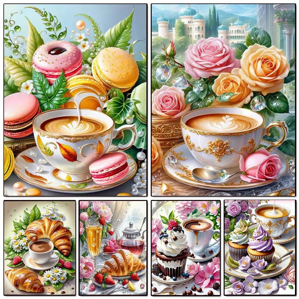 Resin Art Of Rose - Diamentowe Malowanie 5D Bukiet Chleb Ciasto