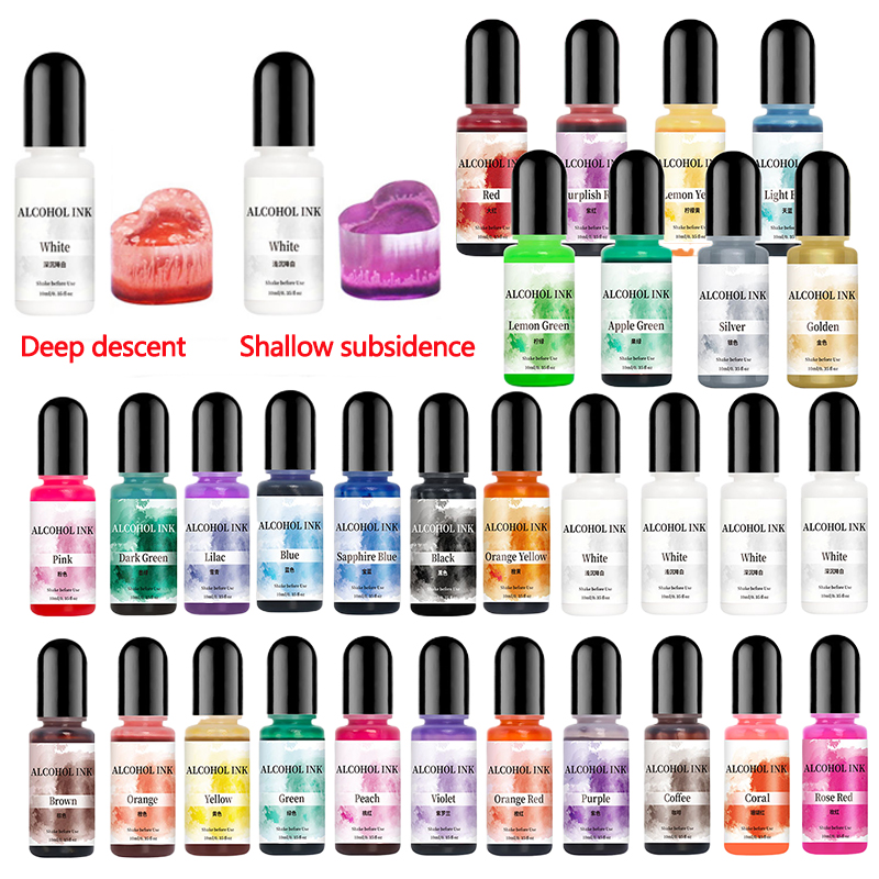 Resin Pigment Alcohol Ink - 10ml Barwnik do żywicy epoksydowej DIY