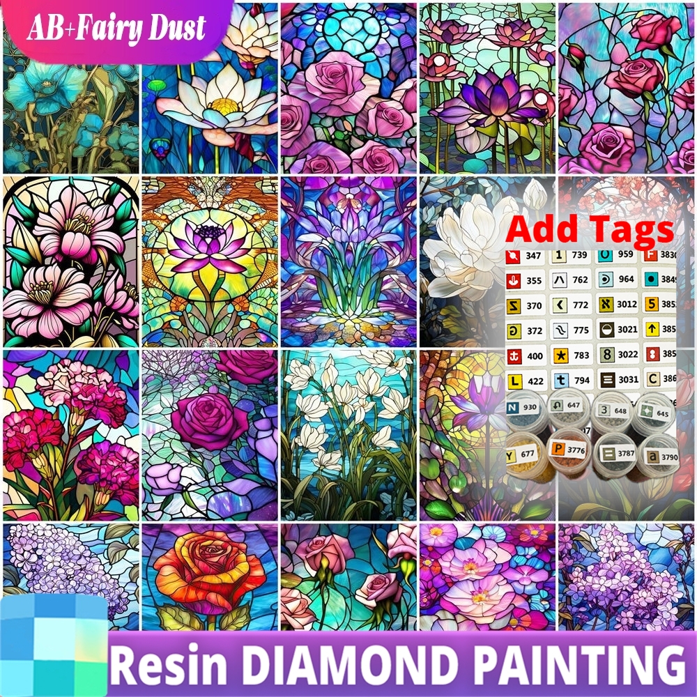 Resin Art Of Rose - Żywica AB Fairy Dust 5D DIY