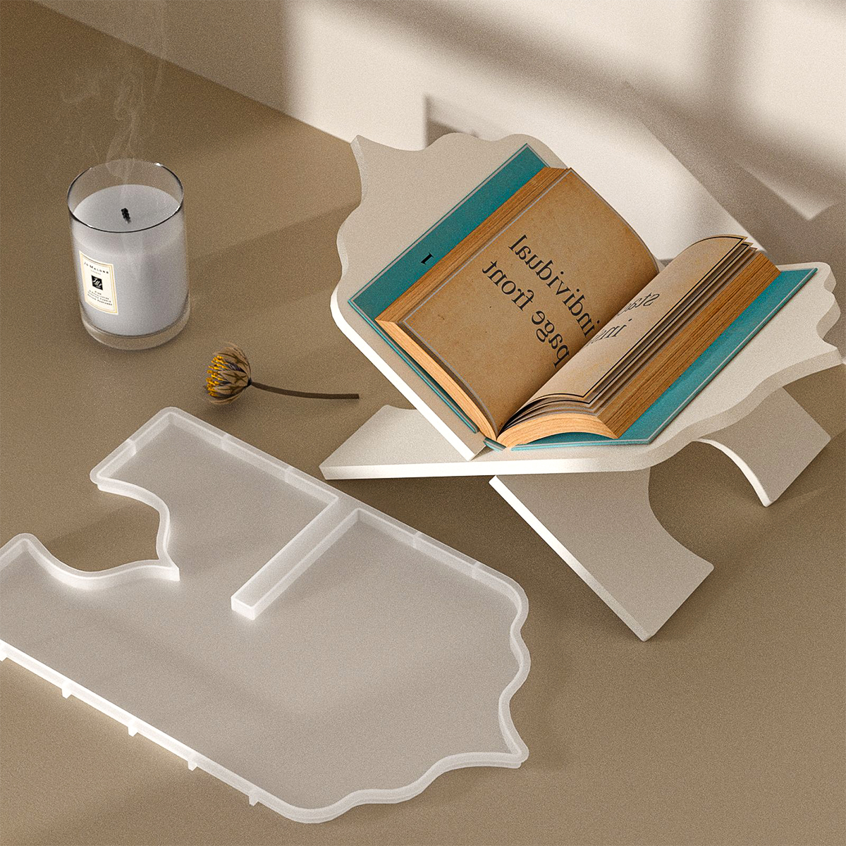 Resin Art Quran - Forma Silikonowa DIY Składany Stojak na