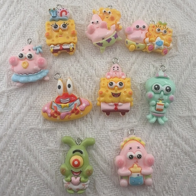 Resin Art Love - 10 szt. zawieszek z żywicy z