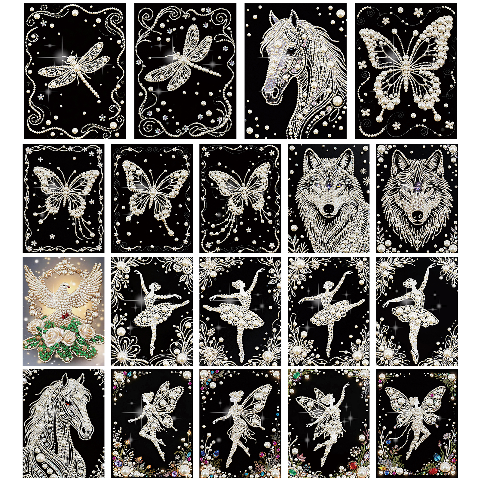 Resin Art Frame - Zestawy do malowania perłami DIY dla