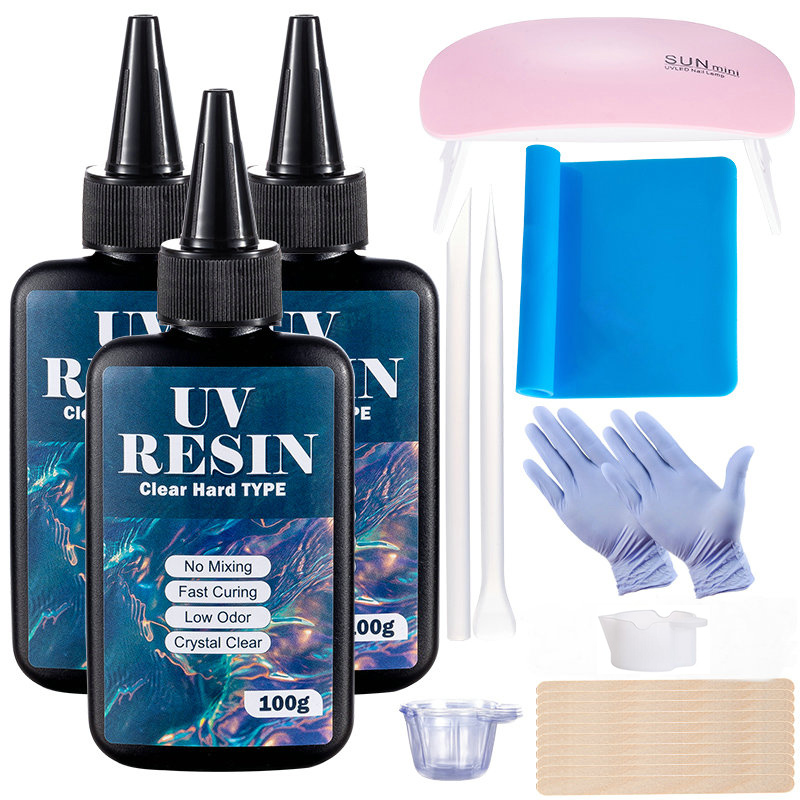 Uv Resin Clear Hard - 100g/250g Przezroczysta żywica UV Twardy typ