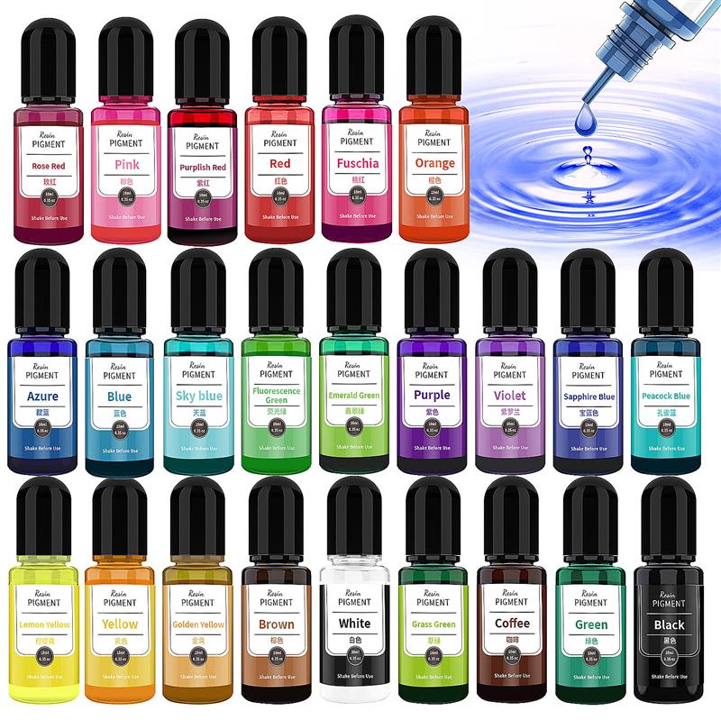 Resin Pigment Alcohol Ink - 24 kolor Art Ink alkohol żywica