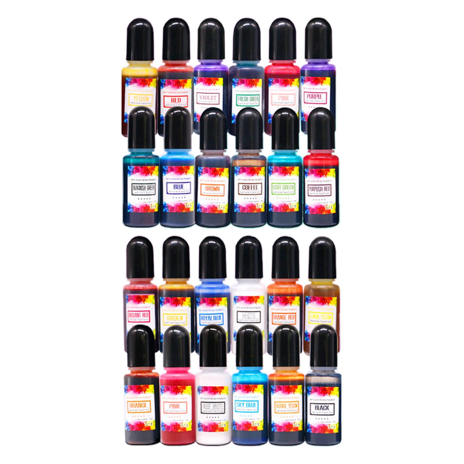 24 szt. Tuszy alkoholowych Pig – Resin Pigment Alcohol Ink recenzja i cena