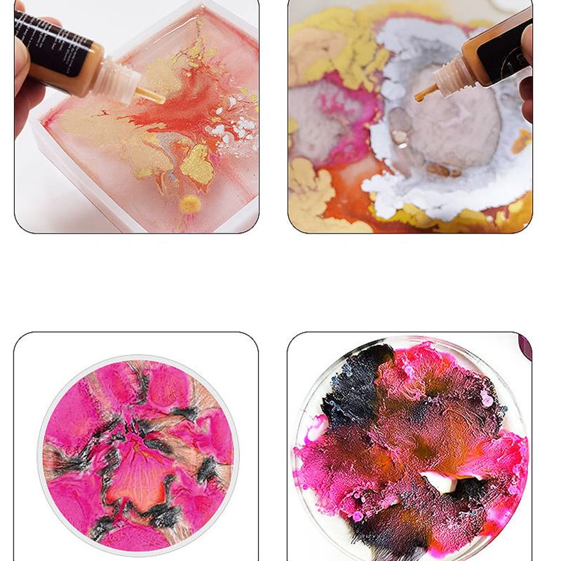 1 zestaw Art Ink Zestaw pigmen – Resin Pigment Alcohol Ink recenzja i cena