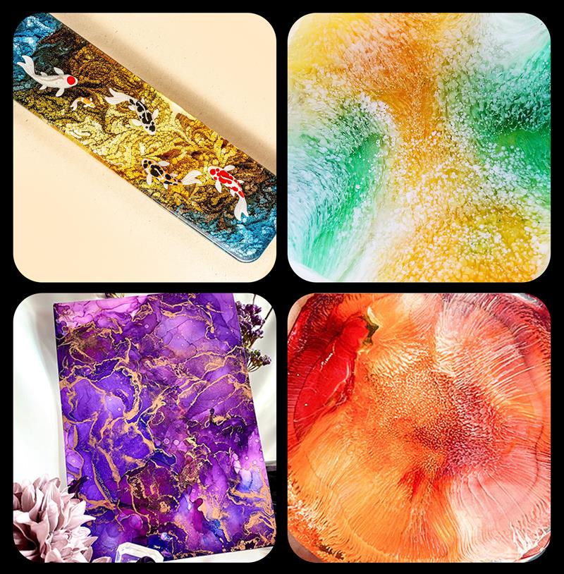 1 zestaw Art Ink Zestaw pigmen – Resin Pigment Alcohol Ink recenzja i cena