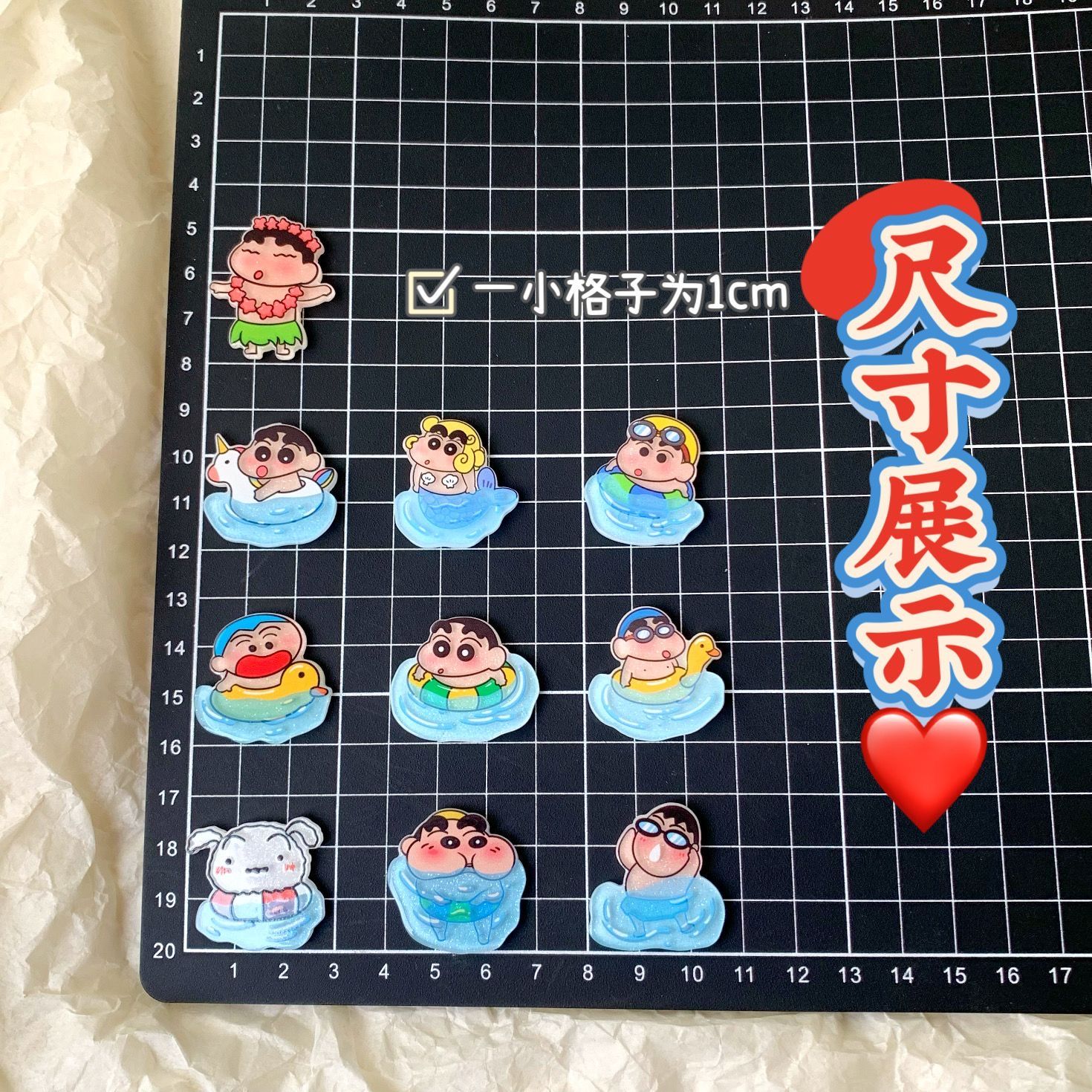 Akcesoria z żywicy Crayon Shin – Resin Art Sticker recenzja i cena