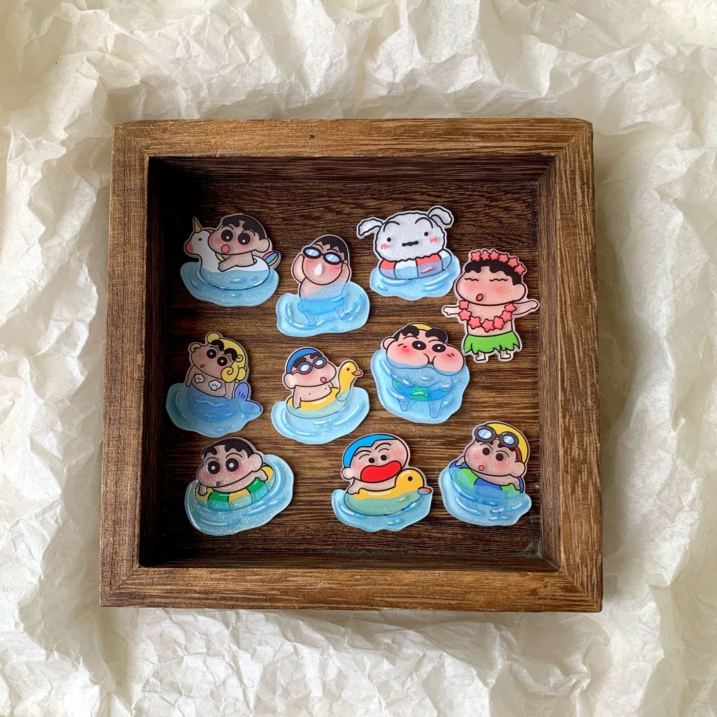 Akcesoria z żywicy Crayon Shin – Resin Art Sticker recenzja i cena