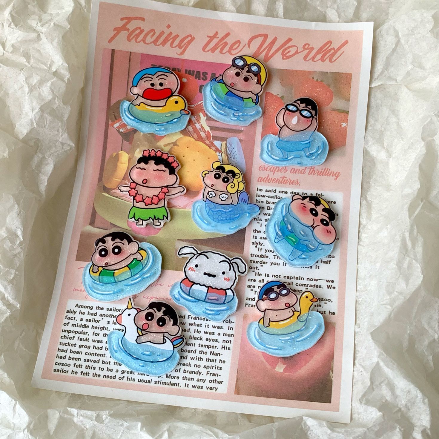 Akcesoria z żywicy Crayon Shin – Resin Art Sticker recenzja i cena