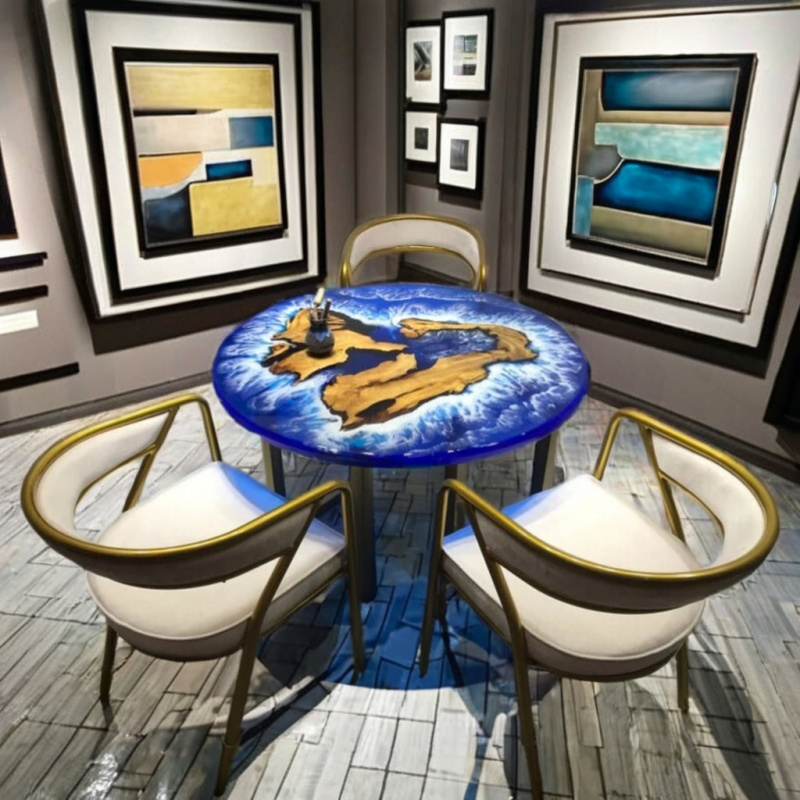 Stół do jadalni z żywicy epoks – Resin Art Design For Wedding recenzja i cena