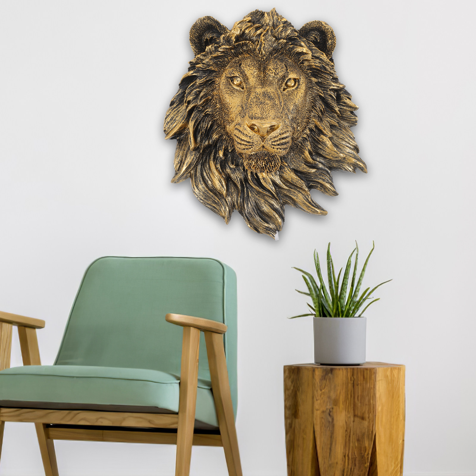 Imitacja Lwa Dekoracja Ścienna – Resin Art Sticker recenzja i cena