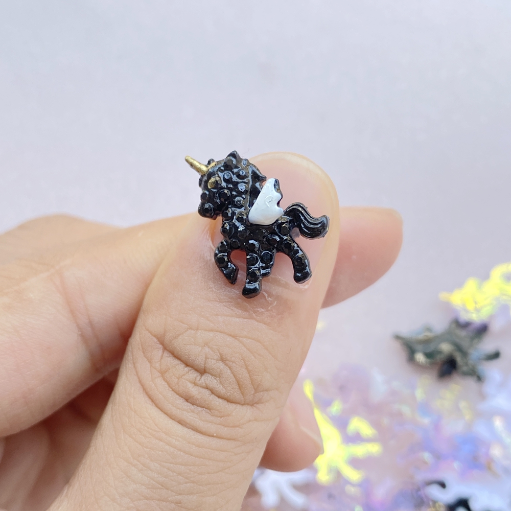 10Pcs Cute Mini Cartoon Unicor – Resin Art Design For Wedding recenzja i cena