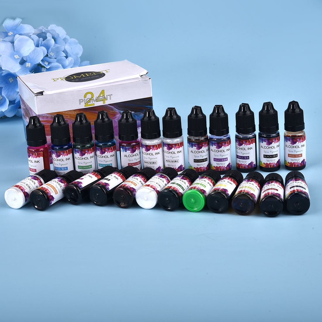 10ML artystyczny zestaw pigmen – Resin Pigment Alcohol Ink recenzja i cena