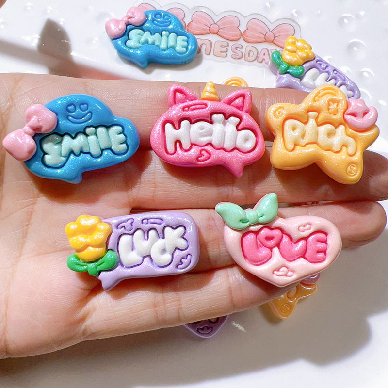 10 szt. Urocze, błyszczące, ży – Resin Art Name recenzja i cena
