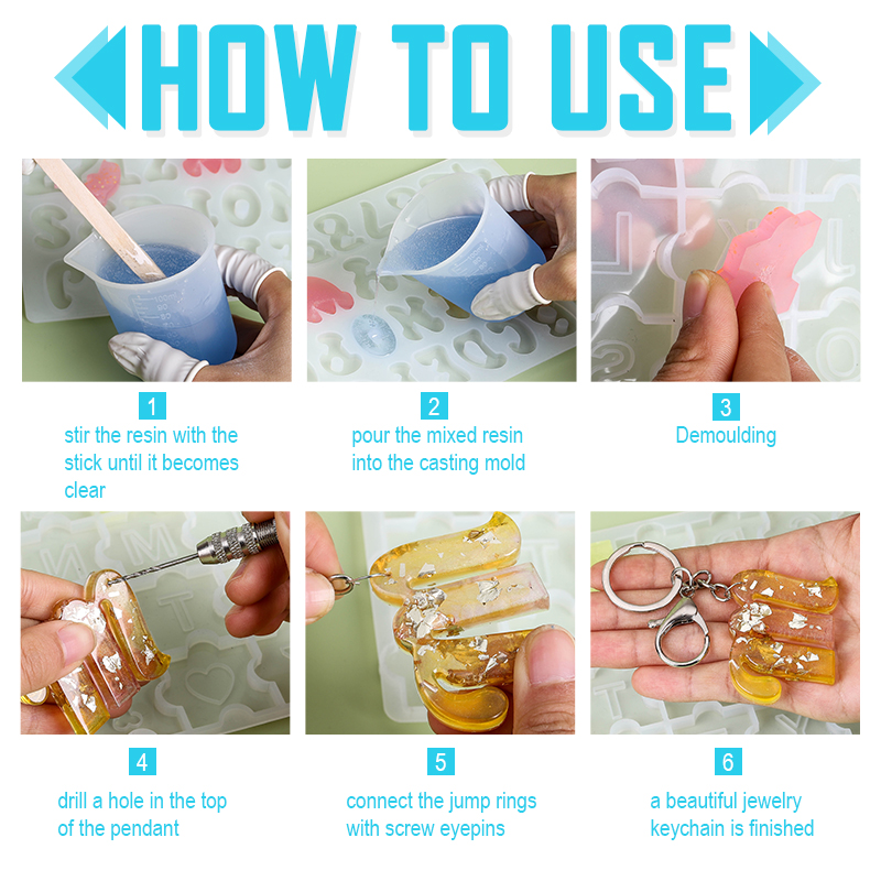 Alfabet brelok formy alfabet ż – Resin Art Kit For Beginners recenzja i cena