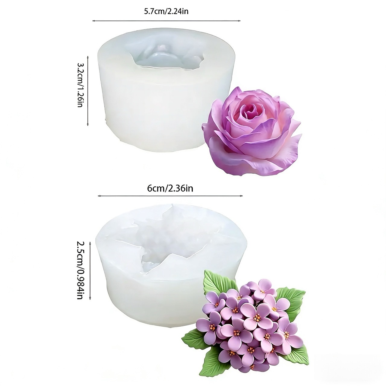 2 sztuki silikonowych form 3D  – Resin Art Design For Wedding recenzja i cena