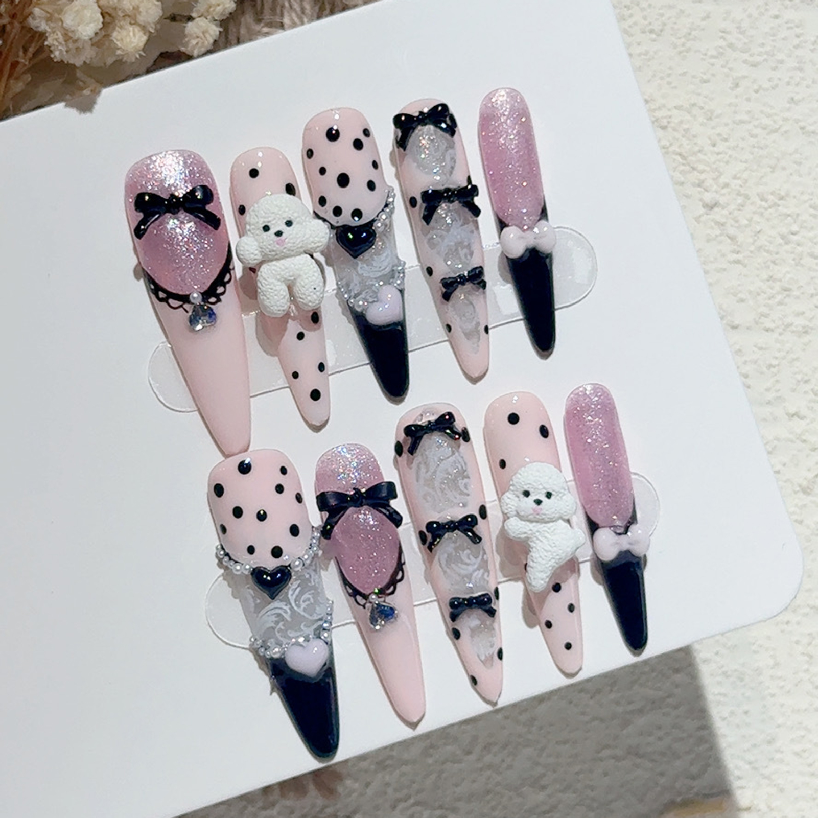 10 SZTUK Czarne Koronkowe Pazn – Resin Art Diy recenzja i cena