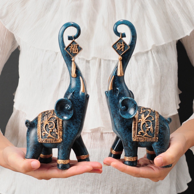 Para chińskich figurek słoni n – Resin Art Gift For Anniversary recenzja i cena