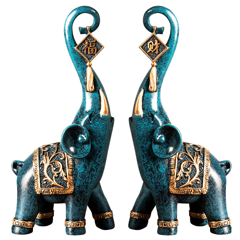 Para chińskich figurek słoni n – Resin Art Gift For Anniversary recenzja i cena
