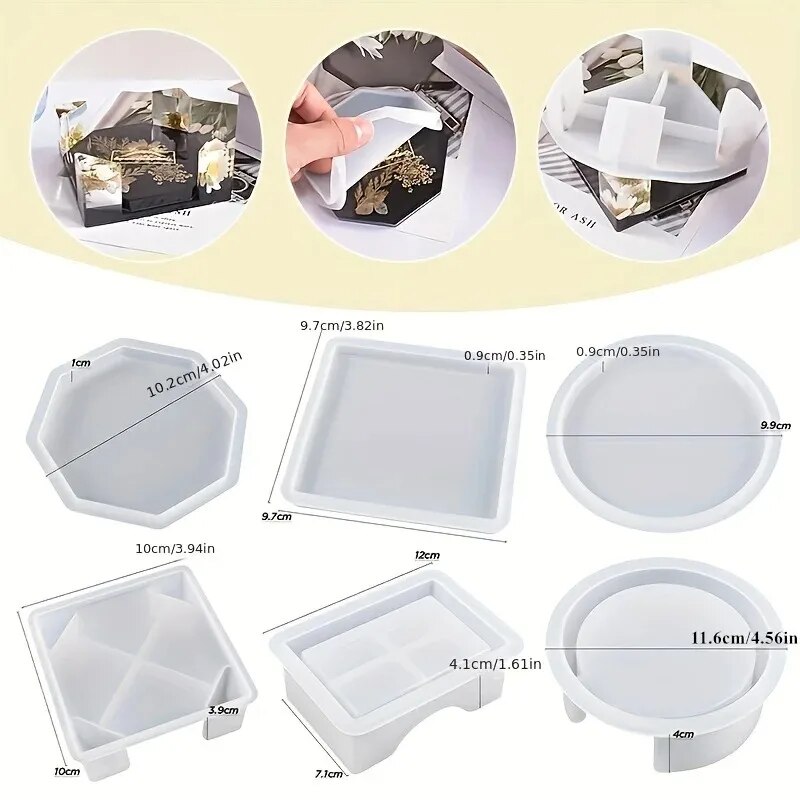 Zestaw form do żywicy Coaster  – Resin Art Kit For Beginners recenzja i cena