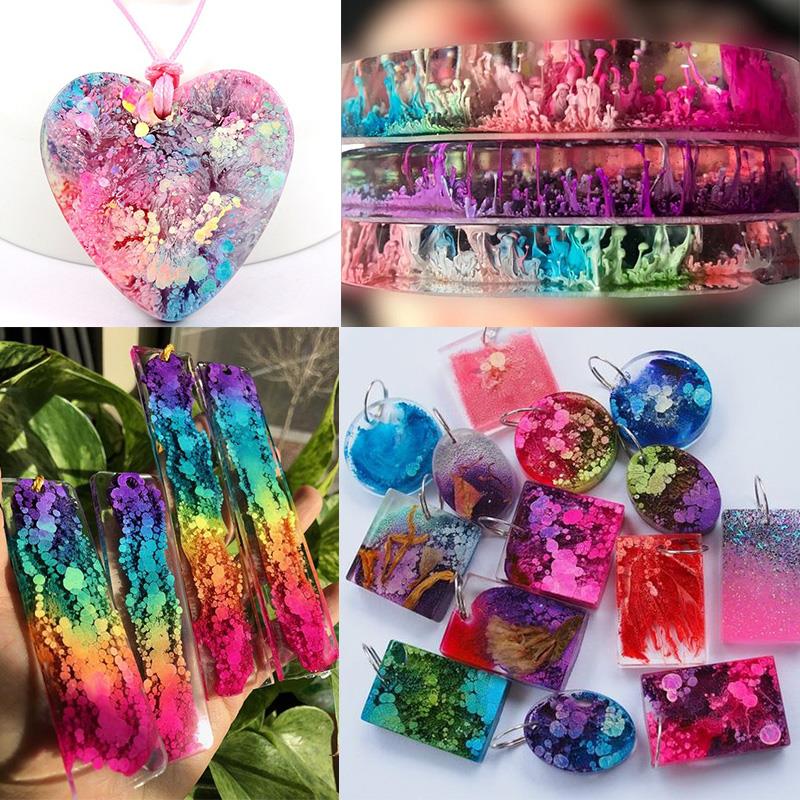 24 kolor 10ml Art Ink alkohol  – Resin Pigment Alcohol Ink recenzja i cena