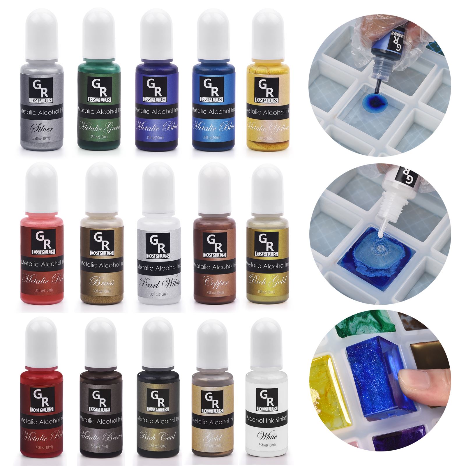 1 Zestaw pigmentów żywicznych  – Resin Pigment Alcohol Ink recenzja i cena