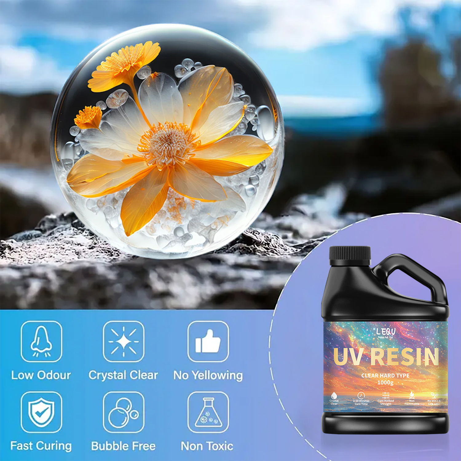 Żywica epoksydowa UV 100/200/5 – Uv Resin Clear Hard recenzja i cena
