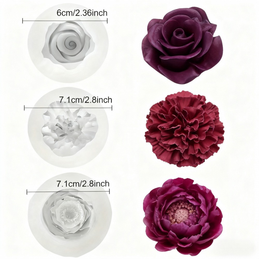 Formy silikonowe 3-częściowe:  – Resin Art Design For Wedding recenzja i cena