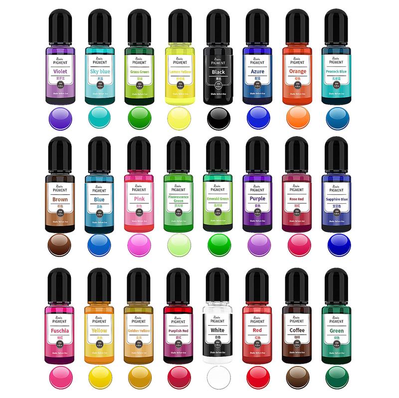 24 kolor Art Ink alkohol żywic – Resin Pigment Alcohol Ink recenzja i cena